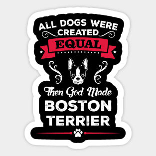 Boston Terrier Sticker